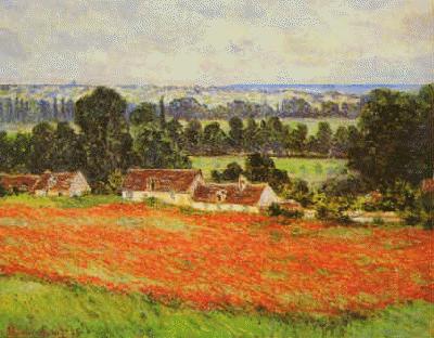 Claude Monet Field of Poppies Norge oil painting art